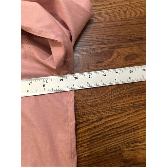 Calvin Klein Men’s Dress Shirt Pink 15.5 34/35 M Steel Plus Slimfit Wrinkle Free - Picture 7 of 12